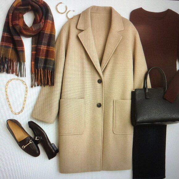 Simply Vera Vera Wang XXL Camel Coat – Elegant, Cozy & Timeless - Picture 2 of 12